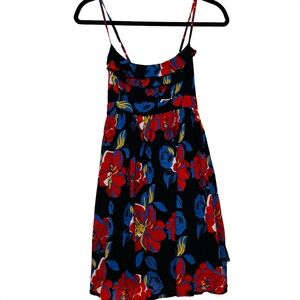 Xhilaration | Blue and Red Spaghetti Strap Mini Sundress | Size Large